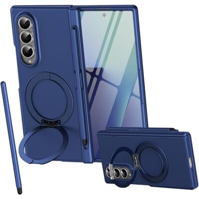 BAILI Magnetic Ring magnético para a capa Samsung Z Fold 3, suporte giratório dobrável, protetor de ecrã frontal, capa para Samsung Galaxy Z Fold3 com lápis tátil azul BAILI Magnetic Ring magnético para a capa Samsung Z Fold 3, suporte giratório dobrável, protetor de ecrã frontal, capa para Samsung Galaxy Z Fold3 com lápis tátil azul