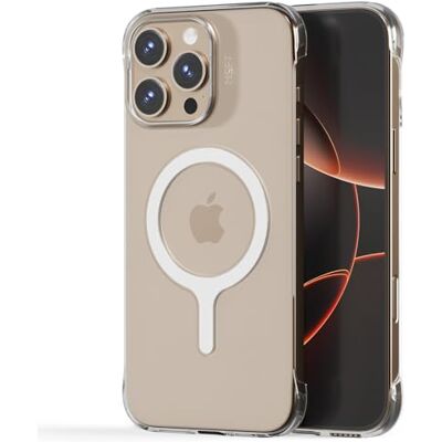 MOFT Capa invisível para iPhone 16 Pro, ultra fina e transparente, compatível com MagSafe, corte duplo, sensação de nu, forte e anti-amarelamento MOFT Capa invisível para iPhone 16 Pro, ultra fina e transparente, compatível com MagSafe, corte duplo, sensação de nu, forte e anti-amarelamento