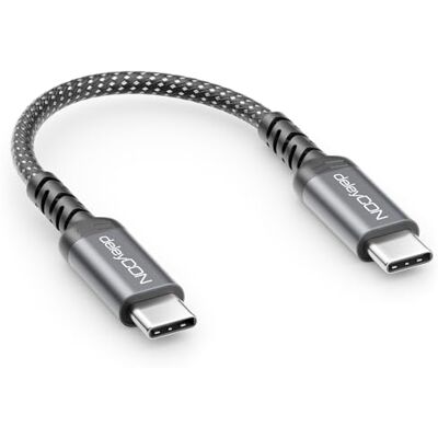 deleyCON Cabo de carregamento USB C 0,15 m (carregamento rápido 60 W) PD 3.0 PPS cabo USB-C para USB-C curto para iPhone 17 16 15 Pro Max Air Galaxy A16 A56 S25 S24 S23 Pixel iPad Pro Mac. Book Air deleyCON Cabo de carregamento USB C 0,15 m (carregamento rápido 60 W) PD 3.0 PPS cabo USB-C para USB-C curto para iPhone 17 16 15 Pro Max Air Galaxy A16 A56 S25 S24 S23 Pixel iPad Pro Mac. Book Air
