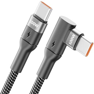 deleyCON Cabo de carregamento USB-C de 1,5m 100W com conector em ângulo de 90° C para C Cabo angular para iPhone 17 16 15 Pro Max Air Galaxy A16 A56 S25 S24 S23 Pixel iPad Pro MacBook AirPods deleyCON Cabo de carregamento USB-C de 1,5m 100W com conector em ângulo de 90° C para C Cabo angular para iPhone 17 16 15 Pro Max Air Galaxy A16 A56 S25 S24 S23 Pixel iPad Pro MacBook AirPods