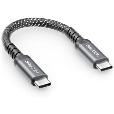 deleyCON 240 W 20 Gbps USB-C cabo 0,15 m (USB 3,2 gerações 2 x 2) PD 3,1 curto carregamento de dados 4 K@60 Hz para carregador iPhone 17 16 Pro Max Air AirPods Galaxy A16 A56 S26 S25 I Pad MacB. ook Tablet Switch deleyCON 240 W 20 Gbps USB-C cabo 0,15 m (USB 3,2 gerações 2 x 2) PD 3,1 curto carregamento de dados 4 K@60 Hz para carregador iPhone 17 16 Pro Max Air AirPods Galaxy A16 A56 S26 S25 I Pad MacB. ook Tablet Switch