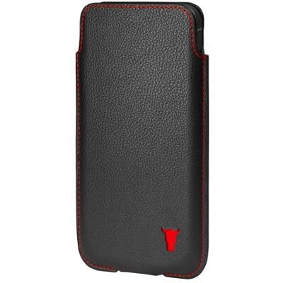 TORRO Capa de meia compatível com iPhone com tamanho de ecrã de 6,9/6,7 polegadas estojo de couro genuíno de qualidade, perfil fino e leve (preto) TORRO Capa de meia compatível com iPhone com tamanho de ecrã de 6,9/6,7 polegadas estojo de couro genuíno de qualidade, perfil fino e leve (preto)