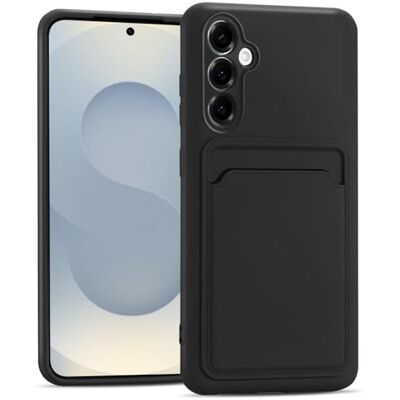 Verco Capa para Samsung Galaxy S25 capa de silicone, capa para telemóvel com ranhura para cartões, capa fina para Samsung S25 Plus 5G capa preto Verco Capa para Samsung Galaxy S25 capa de silicone, capa para telemóvel com ranhura para cartões, capa fina para Samsung S25 Plus 5G capa preto