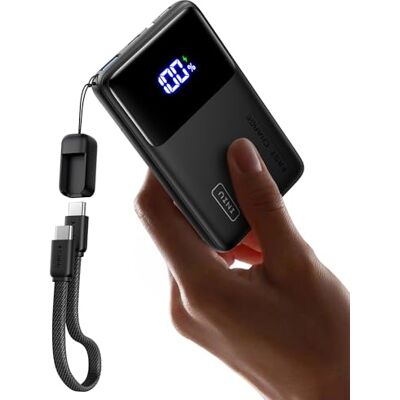 INIU 10000 mAh Power Bank, pequeno 45 W carregamento rápido USB C bateria Câmara USB C removível, Essentiels de Voyage, autorisé avião, para iPhone 18 17 16, Xiaomi, Samsung S26 etc INIU 10000 mAh Power Bank, pequeno 45 W carregamento rápido USB C bateria Câmara USB C removível, Essentiels de Voyage, autorisé avião, para iPhone 18 17 16, Xiaomi, Samsung S26 etc