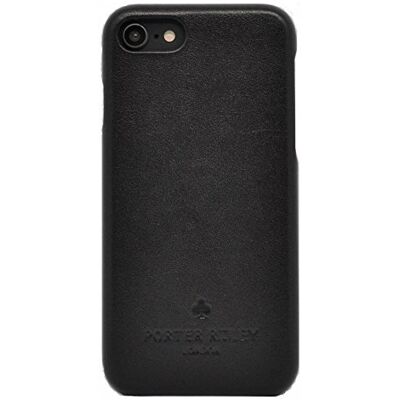 Porter Riley Estojo de couro para iPhone SE 2022/20 e iPhone 8 / iPhone 7, capa traseira fina de couro genuíno de primeira qualidade (preto, iPhone 7/8) Porter Riley Estojo de couro para iPhone SE 2022/20 e iPhone 8 / iPhone 7, capa traseira fina de couro genuíno de primeira qualidade (preto, iPhone 7/8)