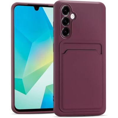 Verco Capa para Samsung Galaxy A26 5G Case de silicone, capa para telemóvel com porta-cartões capa fina para Samsung A26 5G capa Raspberry Lila Verco Capa para Samsung Galaxy A26 5G Case de silicone, capa para telemóvel com porta-cartões capa fina para Samsung A26 5G capa Raspberry Lila