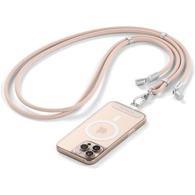 SATECHI OntheGo™ Cordão para Telemóvel USB-C com Carregamento Rápido 60W, Dados 480Mbps, Cordão para Telemóvel Ajustável de 1,5 m com Cabo Trançado para iPhone 17 16 15, Galaxy, Android e mais – Rosa SATECHI OntheGo™ Cordão para Telemóvel USB-C com Carregamento Rápido 60W, Dados 480Mbps, Cordão para Telemóvel Ajustável de 1,5 m com Cabo Trançado para iPhone 17 16 15, Galaxy, Android e mais – Rosa