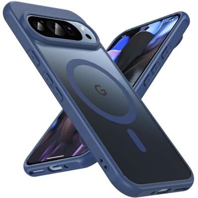 Verco Para Google Pixel 9 Pro, Capa com Zoya de TPU, compatível com MagSafe, capa de silicone flexível com superfície SoftXLKNBCTouch, compatível com Google Pixel 9 Pro (6,3 polegadas), azul Verco Para Google Pixel 9 Pro, Capa com Zoya de TPU, compatível com MagSafe, capa de silicone flexível com superfície SoftXLKNBCTouch, compatível com Google Pixel 9 Pro (6,3 polegadas), azul
