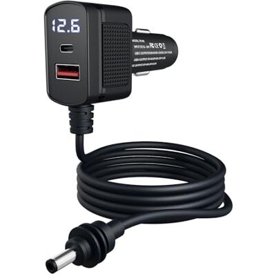MMOBIEL Adaptador de carro para Starlink Mini de , carregador USB de isqueiro de 12 V 24 V DC, cabo resistente de 3 M (60 W), portas duplas USB-C e A (33 W), ecrã LCD de tensão, para veículos MMOBIEL Adaptador de carro para Starlink Mini de , carregador USB de isqueiro de 12 V 24 V DC, cabo resistente de 3 M (60 W), portas duplas USB-C e A (33 W), ecrã LCD de tensão, para veículos