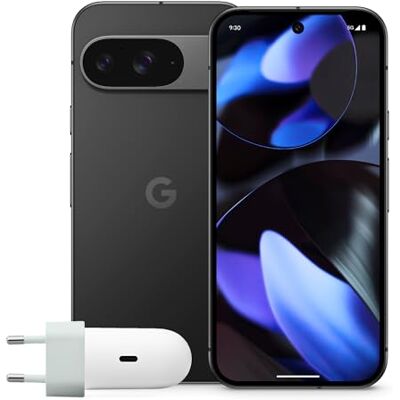 Google Pixel 9 com Carregador USB-C de 45 W Smartphone Android Desbloqueado com Gemini, câmara Avançada, bateria com autonomia de 24 Horas e Ecrã Actua de 6,3" Obsidiana, 128GB Google Pixel 9 com Carregador USB-C de 45 W Smartphone Android Desbloqueado com Gemini, câmara Avançada, bateria com autonomia de 24 Horas e Ecrã Actua de 6,3" Obsidiana, 128GB