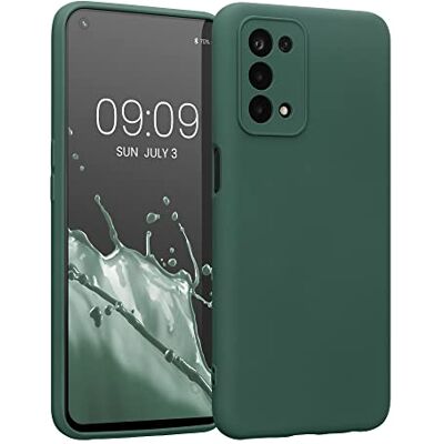 Kwmobile OPPO A74 5G/A54 5G silicone verde capa Kwmobile OPPO A74 5G/A54 5G silicone verde capa