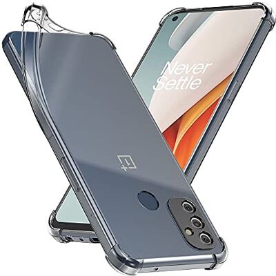 ebestStar Capa para OnePlus Nord N100, capa de silicone transparente, camada protetora TPU anti-choques, bordas reforçadas, transparente ebestStar Capa para OnePlus Nord N100, capa de silicone transparente, camada protetora TPU anti-choques, bordas reforçadas, transparente