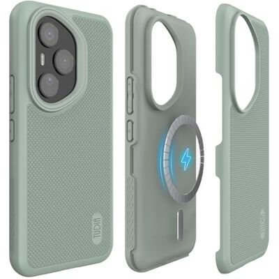 TUDIA DualShield Grip Capa protetora para Honor 400 Pro 5G (2025), compatível com Magsafe, camada dupla de grau militar, à prova de choque, resistente (verde lírio) TUDIA DualShield Grip Capa protetora para Honor 400 Pro 5G (2025), compatível com Magsafe, camada dupla de grau militar, à prova de choque, resistente (verde lírio)