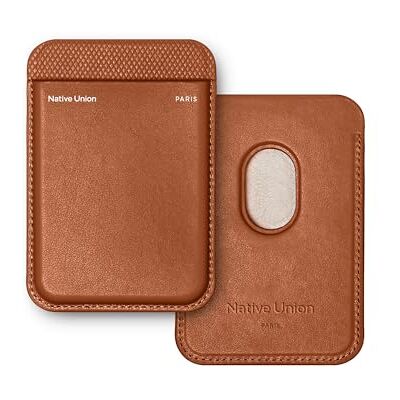 Native Union Carteira (Re) clássica Magnética MagSafe Porta-cartões iPhone Air, 17, 16, 15 Armazena 3 cartões Materiais reciclados (Tan) Native Union Carteira (Re) clássica Magnética MagSafe Porta-cartões iPhone Air, 17, 16, 15 Armazena 3 cartões Materiais reciclados (Tan)