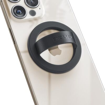 ENCASED Suporte magnético para telefone (compatível com MagSafe) anel de silicone fino para iPhone (preto) ENCASED Suporte magnético para telefone (compatível com MagSafe) anel de silicone fino para iPhone (preto)