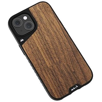 Mous Capa para iPhone 15 compatível com MagSafe Limitless nogueira resistente a choques Mous Capa para iPhone 15 compatível com MagSafe Limitless nogueira resistente a choques