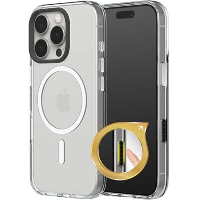 RhinoShield Capa Clear adequada para MagSafe e iPhone 16 Pro RhinoShield Capa Clear adequada para MagSafe e iPhone 16 Pro
