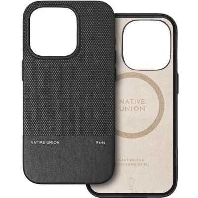 Native Union Capa (Re) clássica compatível com MagSafe materiais reciclados e à base de plantas proteção antiquedas de 6 pés / 1,8 metros para iPhone 15 Pro (preto) Native Union Capa (Re) clássica compatível com MagSafe materiais reciclados e à base de plantas proteção antiquedas de 6 pés / 1,8 metros para iPhone 15 Pro (preto)