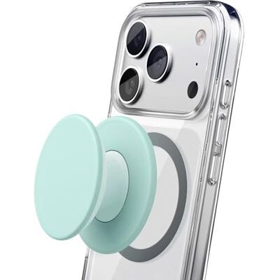 ENCASED MagMallow Aderência magnética dobrável para telemóvel (compatível com MagSafe) confortável suporte de silicone para iPhone (Mint Breeze) ENCASED MagMallow Aderência magnética dobrável para telemóvel (compatível com MagSafe) confortável suporte de silicone para iPhone (Mint Breeze)