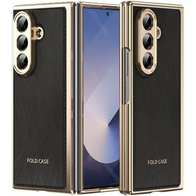 BAILI Capas para Galaxy Z Fold7, capa Z Fold 7 com protetor de ecrã incorporado, capa de couro anti-impressões para Samsung Galaxy Z Fold7 com protetor de ecrã frontal preto BAILI Capas para Galaxy Z Fold7, capa Z Fold 7 com protetor de ecrã incorporado, capa de couro anti-impressões para Samsung Galaxy Z Fold7 com protetor de ecrã frontal preto