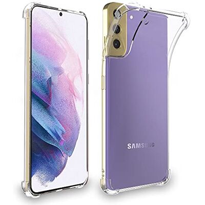 ebestStar Capa para Samsung Galaxy S21 5G, capa de silicone transparente, camada protetora TPU anti-choques, bordas reforçadas, transparente ebestStar Capa para Samsung Galaxy S21 5G, capa de silicone transparente, camada protetora TPU anti-choques, bordas reforçadas, transparente