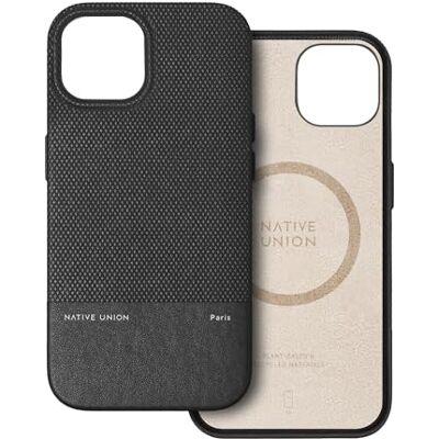 Native Union (Re Classic Case Compatível com MagSafe Materiais reciclados e à base de plantas proteção antiquedas de 6 pés / 1,8 metros para iPhone 15 (preto) Native Union (Re Classic Case Compatível com MagSafe Materiais reciclados e à base de plantas proteção antiquedas de 6 pés / 1,8 metros para iPhone 15 (preto)