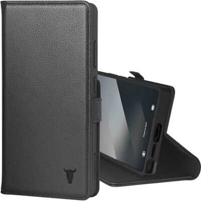 TORRO Capa de couro compatível com Samsung Galaxy S25 Ultra 5G 2025 capa de couro premium com suporte e ranhuras para cartões (preto) TORRO Capa de couro compatível com Samsung Galaxy S25 Ultra 5G 2025 capa de couro premium com suporte e ranhuras para cartões (preto)