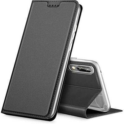 Verco Capa para Huawei P20 PU couro Flip Folio capa suporte dobrável ranhuras para cartões para telemóvel Huawei P20 capa, preto Verco Capa para Huawei P20 PU couro Flip Folio capa suporte dobrável ranhuras para cartões para telemóvel Huawei P20 capa, preto