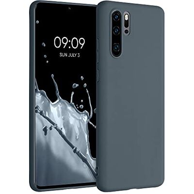 kwmobile Capa para Huawei P30 Pro capa ultra fina de TPU e silicone com bordas elevadas antiquedas ardósia escura kwmobile Capa para Huawei P30 Pro capa ultra fina de TPU e silicone com bordas elevadas antiquedas ardósia escura