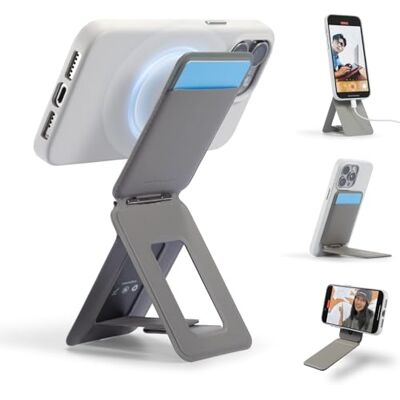 MOFT Porta-cartões e tripé móvel, tripé smartphone suporte para telemóvel compatível com Magsafe, movas porta-cartões dobrável para telemóvel com forte magnetismo (Taupe) MOFT Porta-cartões e tripé móvel, tripé smartphone suporte para telemóvel compatível com Magsafe, movas porta-cartões dobrável para telemóvel com forte magnetismo (Taupe)