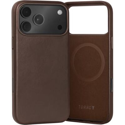 TORRO Capa compatível com iPhone 17 Pro MAX 6,9" 2025 capa Bumper fina de couro premium, compatível com MagSafe (castanho escuro) TORRO Capa compatível com iPhone 17 Pro MAX 6,9" 2025 capa Bumper fina de couro premium, compatível com MagSafe (castanho escuro)