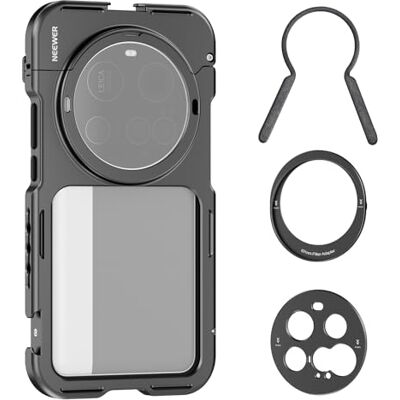 Neewer 15 Ultra Cage, Jaula de Vídeo Estabilizador de Telefone de Liberação Rápida Compatível com Xiaomi 15 Ultra com Adaptador de Filtro 67mm e Placa Posterior de Lente 17mm para Gravar Filmar, PA091 Neewer 15 Ultra Cage, Jaula de Vídeo Estabilizador de Telefone de Liberação Rápida Compatível com Xiaomi 15 Ultra com Adaptador de Filtro 67mm e Placa Posterior de Lente 17mm para Gravar Filmar, PA091