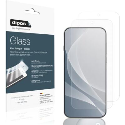 dipos I 2 x Protetor de ecrã mate compatível com Oppo Find X9 Pro vidro flexível proteção de vidro 9H Antirreflejos, no se rompe ni astilla, no es cristal, antigolpes, antiarañazos, sin burbujas, autoadhesivo dipos I 2 x Protetor de ecrã mate compatível com Oppo Find X9 Pro vidro flexível proteção de vidro 9H Antirreflejos, no se rompe ni astilla, no es cristal, antigolpes, antiarañazos, sin burbujas, autoadhesivo
