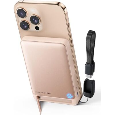 INIU Qi2-Certificado Bateria Externa para Magsafe, 10000mAh 45W PD Magnético Power Bank Carga Rápida, USB C in&out Bateria Portátil Powerbank para iPhone 12 13 14 15 16 Pro Pro MAX Mini Rosa Carga Rápida por Cable de 45W, Magnética Certificada Qi2 15W O INIU Qi2-Certificado Bateria Externa para Magsafe, 10000mAh 45W PD Magnético Power Bank Carga Rápida, USB C in&out Bateria Portátil Powerbank para iPhone 12 13 14 15 16 Pro Pro MAX Mini Rosa Carga Rápida por Cable de 45W, Magnética Certificada Qi2 15W O