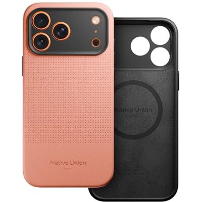 Native Union Capa Active MagSafe design resistente materiais reciclados, proteção contra quedas de 10 pés iPhone 17 Pro MAX (damasco) Native Union Capa Active MagSafe design resistente materiais reciclados, proteção contra quedas de 10 pés iPhone 17 Pro MAX (damasco)