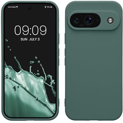 kwmobile Capa Compatível com Google Pixel 9 com Bordas elevadas Suporta Carregamento sem fio Azul Verde Fosco kwmobile Capa Compatível com Google Pixel 9 com Bordas elevadas Suporta Carregamento sem fio Azul Verde Fosco