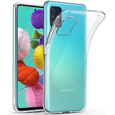 Verco Capa para Samsung A71, capa para Samsung Galaxy A71, capa transparente fina de silicone transparente, transparente Verco Capa para Samsung A71, capa para Samsung Galaxy A71, capa transparente fina de silicone transparente, transparente