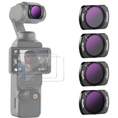 Neewer Magnético ND/PL Filtro Set compatível com dji Osmo Pocket 3 / Pocket 4 / Xtra Muse, 4 pacotes de filtro ND8/PL ND16/PL ND32/PL ND64/PL com 2 protetor ecrã táctil LCD, vidro ótico HD multicamada Neewer Magnético ND/PL Filtro Set compatível com dji Osmo Pocket 3 / Pocket 4 / Xtra Muse, 4 pacotes de filtro ND8/PL ND16/PL ND32/PL ND64/PL com 2 protetor ecrã táctil LCD, vidro ótico HD multicamada