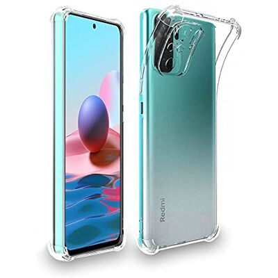 ebestStar Capa para Xiaomi Poco M5s, Redmi Note 10 10S, capa de silicone transparente, camada protetora TPU anti-choques, bordas reforçadas, transparente ebestStar Capa para Xiaomi Poco M5s, Redmi Note 10 10S, capa de silicone transparente, camada protetora TPU anti-choques, bordas reforçadas, transparente