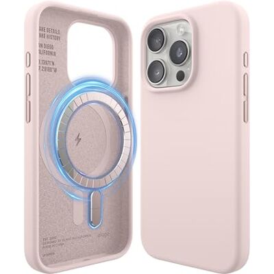 Elago - iPhone 15 Pro - Silicone - Rosa - Phone case Elago - iPhone 15 Pro - Silicone - Rosa - Phone case