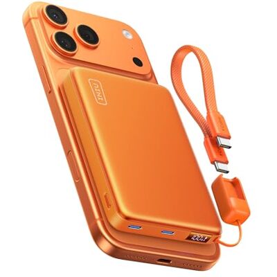 INIU Para MagSafe Power Bank 25W Qi2.2 10000 mAh carregador portátil Carregamento rápido por cabo de 45 W, magnético certificado Qi2, LED Display, bateria sem fios para série iPhone 18-12 INIU Para MagSafe Power Bank 25W Qi2.2 10000 mAh carregador portátil Carregamento rápido por cabo de 45 W, magnético certificado Qi2, LED Display, bateria sem fios para série iPhone 18-12