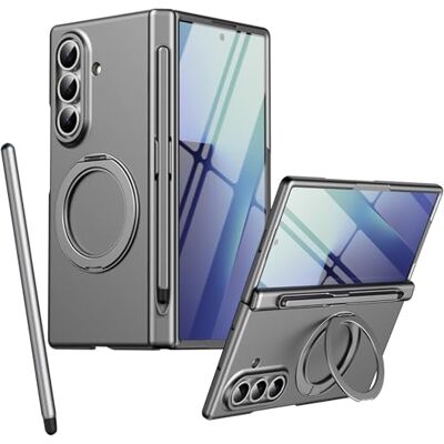 BAILI Magnetic Ring magnético para a capa Samsung Z Fold 7, suporte giratório dobrável, protetor de ecrã frontal, capa para Samsung Galaxy Z Fold7 com lápis tátil cinzento BAILI Magnetic Ring magnético para a capa Samsung Z Fold 7, suporte giratório dobrável, protetor de ecrã frontal, capa para Samsung Galaxy Z Fold7 com lápis tátil cinzento