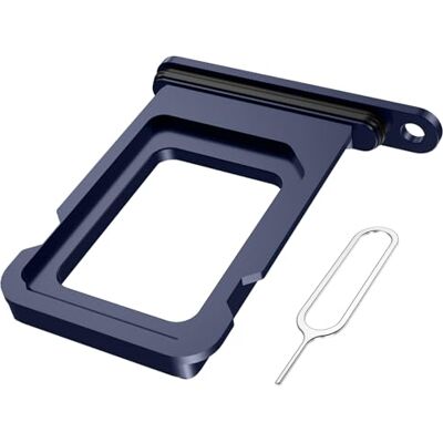 MMOBIEL Bandeja de cartão SIM compatível com iPhone 17 Pro / 17 Pro MAX Suporte de substituição para cartão SIM e anel de borracha impermeável azul escuro MMOBIEL Bandeja de cartão SIM compatível com iPhone 17 Pro / 17 Pro MAX Suporte de substituição para cartão SIM e anel de borracha impermeável azul escuro