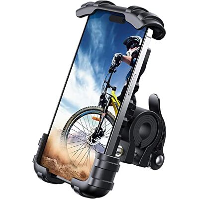 Lamicall Soporte Móvil Bicicleta, Soporte Teléfono Moto 360° Rotación Bloqueio de segurança, suporte de guiador para iPhone 18/17/16/15/14/13/12/11 XS XR, Samsung Huawei e outros smartphones de Lamicall Soporte Móvil Bicicleta, Soporte Teléfono Moto 360° Rotación Bloqueio de segurança, suporte de guiador para iPhone 18/17/16/15/14/13/12/11 XS XR, Samsung Huawei e outros smartphones de