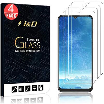 J&D Compatível para Motorola Moto E7 Plus protetor de ecrã, 4 pacotes de vidro temperado, sem cobertura completa protetor de ecrã de vidro temperado para Moto E7 Plus J&D Compatível para Motorola Moto E7 Plus protetor de ecrã, 4 pacotes de vidro temperado, sem cobertura completa protetor de ecrã de vidro temperado para Moto E7 Plus