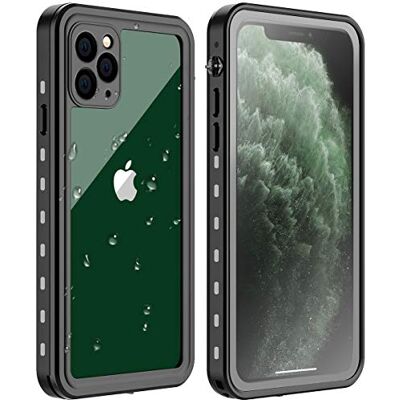 AICase Capa impermeável para Apple iPhone 11 Pro (certificado IP68), 360°, proteção impermeável, resistente ao pó, anti-neve para Apple iPhone 11 Pro AICase Capa impermeável para Apple iPhone 11 Pro (certificado IP68), 360°, proteção impermeável, resistente ao pó, anti-neve para Apple iPhone 11 Pro