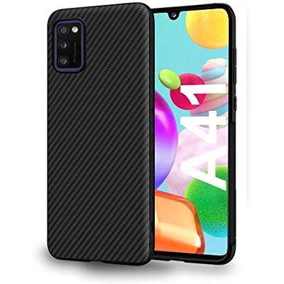 ebestStar Capa para Samsung Galaxy A41, capa capa protetora em carbono TPU, anti-choque, preto ebestStar Capa para Samsung Galaxy A41, capa capa protetora em carbono TPU, anti-choque, preto
