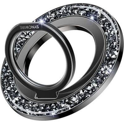 SYNCWIRE Soporte magnético para Anillo de teléfono MagSafe – Soporte de Agarre para teléfono con Purpurina con rotación de 360° Soporte de Anillo de Dedo Blingbling Compatible con iPhone 17 16 15 14 SYNCWIRE Soporte magnético para Anillo de teléfono MagSafe – Soporte de Agarre para teléfono con Purpurina con rotación de 360° Soporte de Anillo de Dedo Blingbling Compatible con iPhone 17 16 15 14