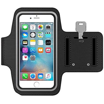 MMOBIEL Pulseira desportiva para iPhone 8, 7, 6, 6s, SE (1ª Gen), SE 2, SE 12 mini, 13 mini, 5, 5s, 5c & Samsung Galaxy S4, S3, A3, Suporte de 6,1 polegadas, porta-chaves e impermeável MMOBIEL Pulseira desportiva para iPhone 8, 7, 6, 6s, SE (1ª Gen), SE 2, SE 12 mini, 13 mini, 5, 5s, 5c & Samsung Galaxy S4, S3, A3, Suporte de 6,1 polegadas, porta-chaves e impermeável