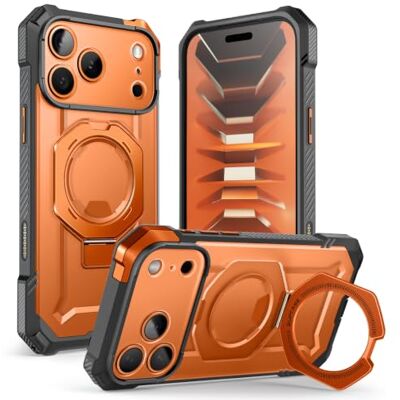 SUPCASE Funda Magnética para iPhone 18 Pro Max/17 Pro MAX Case con Soporte Compatível com MagSafe, botão de controlo da câmera, proteção de grau militar, suporte magnético, UBGrip, cor coral SUPCASE Funda Magnética para iPhone 18 Pro Max/17 Pro MAX Case con Soporte Compatível com MagSafe, botão de controlo da câmera, proteção de grau militar, suporte magnético, UBGrip, cor coral